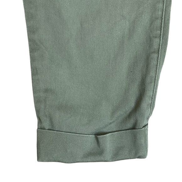 Vince Camuto Olive Green Utility Pants Cotton Spandex Cargo Pockets Size 27/4 - Picture 4 of 11